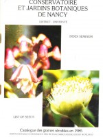Catalogue ds graines récoltées en 1985 – Index Seminum