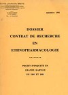 Dossier contrat de recherche en ethnopharmacologie – projet d’enquête en grande kabylie en 1992 et 1993