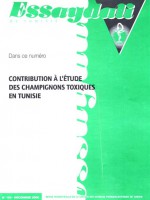 Essaydali N°109  Contribution à l’étude des champignons toxiques en Tunisie