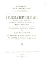I. Florula transiordanica