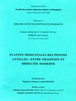 Plantes médicinales des petites Antilles : entre  tradition et médecine moderne