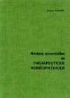 Notions essentielles de Thérapeutique homéopathie