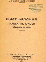 Plantes médicinales Hausa de l’Ader (République du Niger)