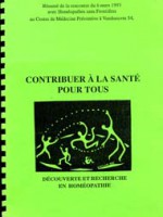 Contribuer à la santé pour tous – Découverte et recherche en homéopathie