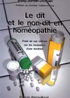 Le dit et le non-dit en homéopathie – Point de vue critique sur les évolutions d’une doctrine